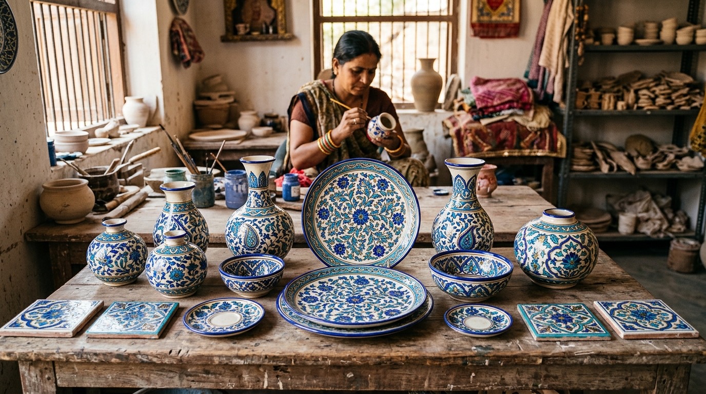 Jaipur Blue Pottery Sourcing Agent | Ceramic Décor Buying Partner | QualityLink Global