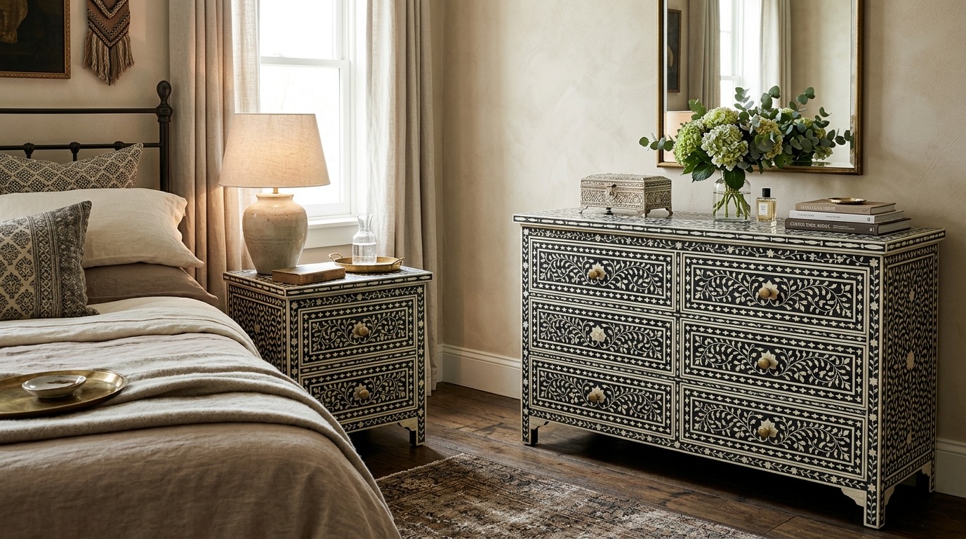 Bone Inlay Furniture Sourcing Agent Jodhpur | QualityLink Global